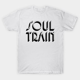 "SOUL TRAIN"vintage typography T-Shirt